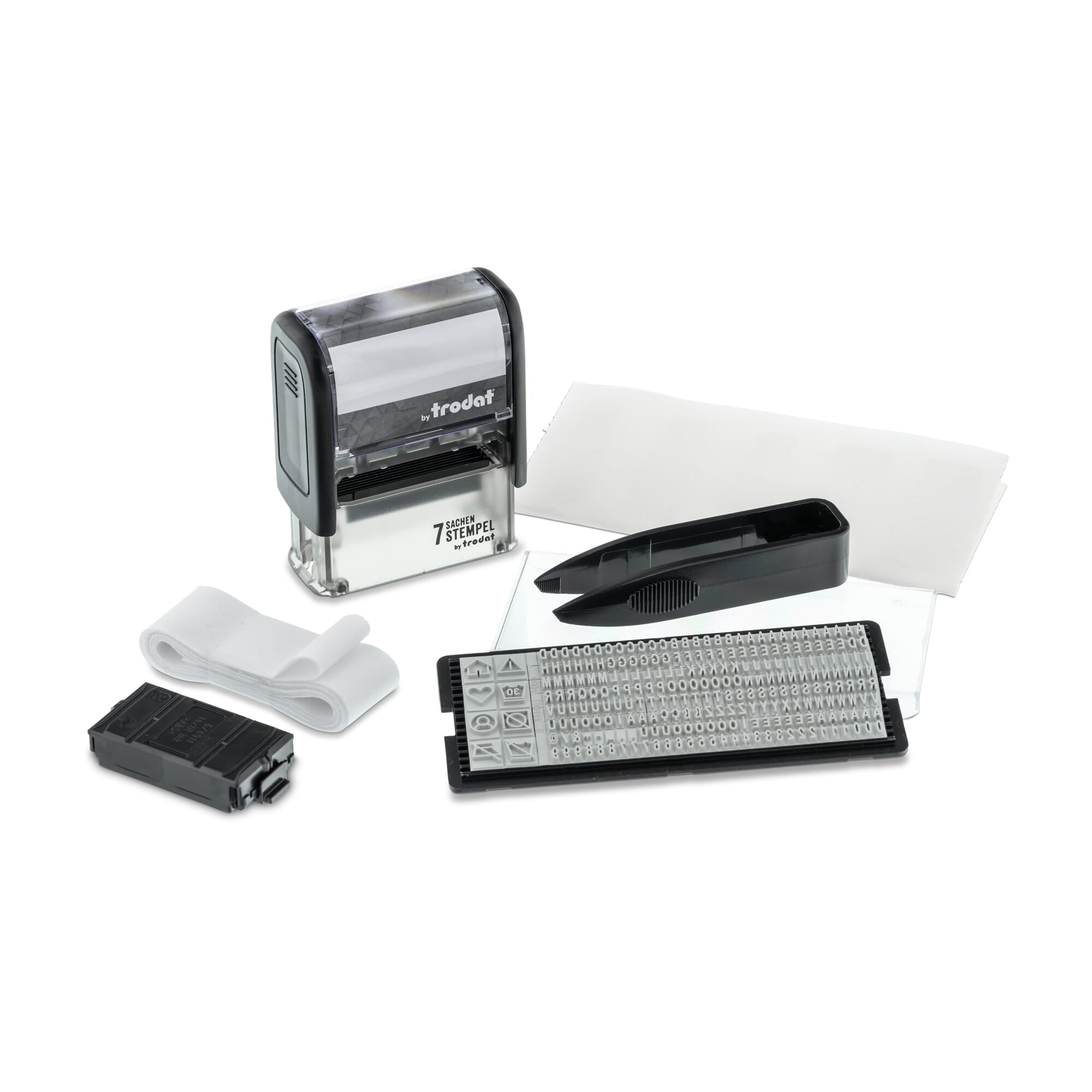 Trodat 7 Sachen Stempel DIY-Markierstempel (37x14 mm)