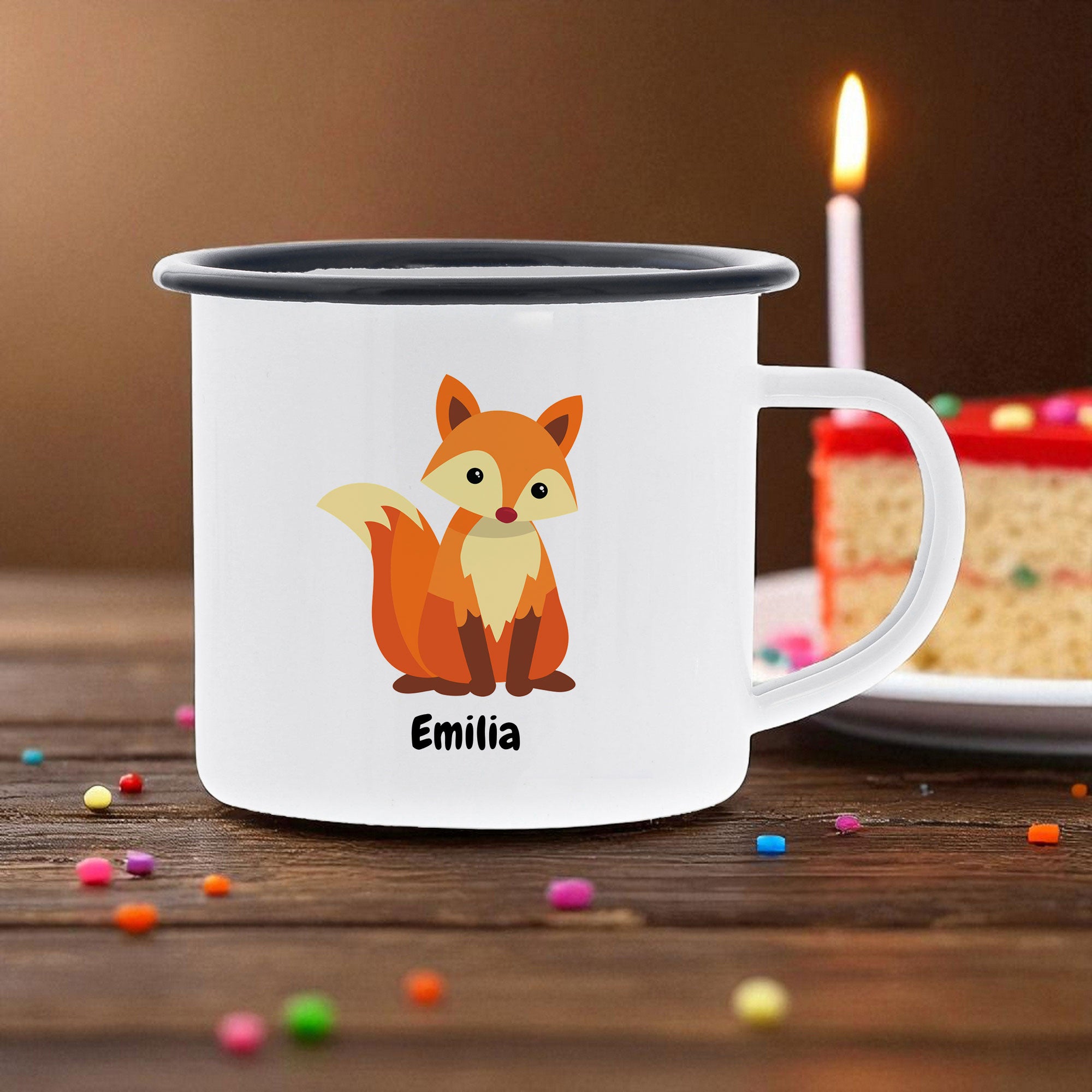 Emaille-Tasse mit Kindermotiv & individuellem Druck - kinder-druckerei.de