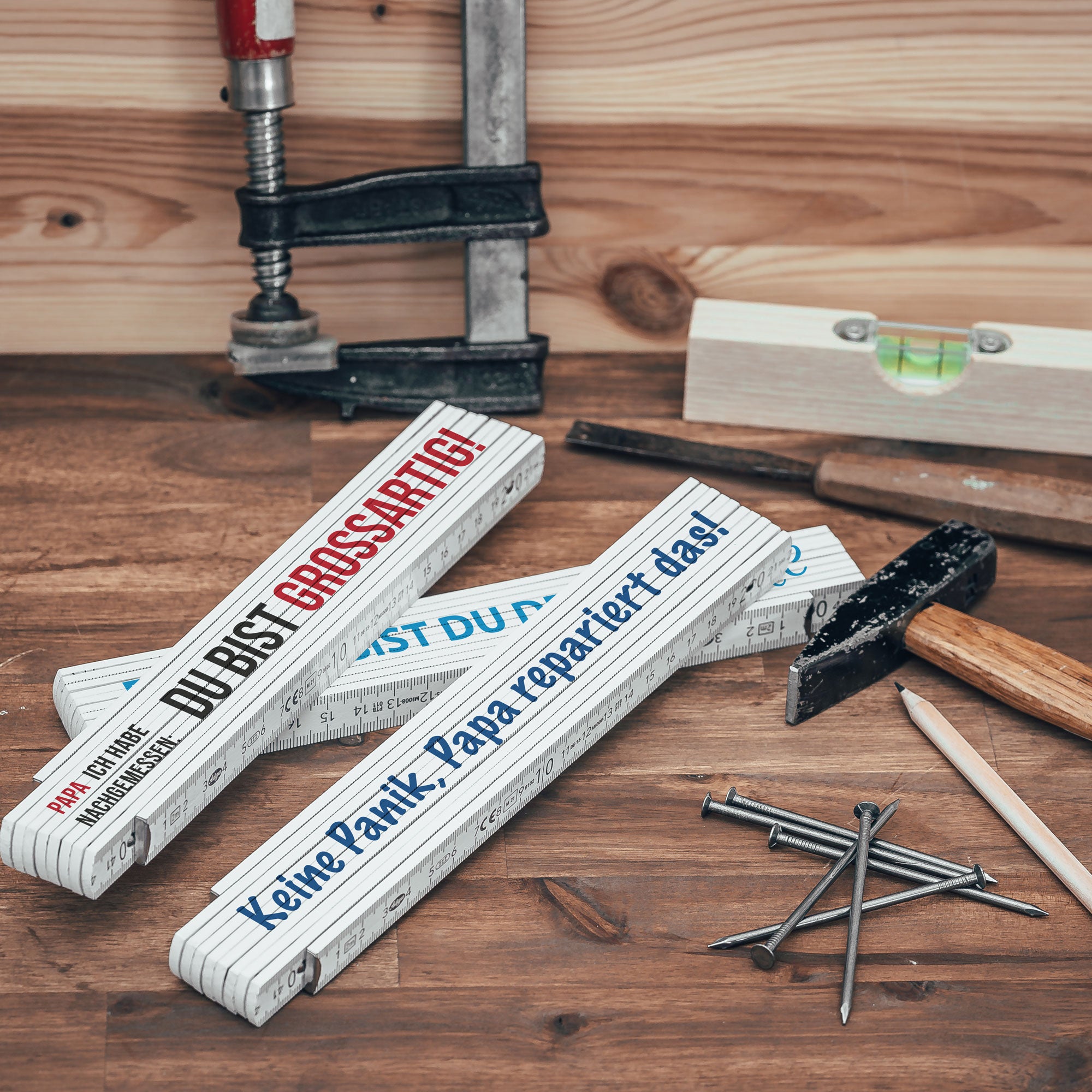 Zollstock / Meterstab für Heimwerker - kinder-druckerei.de