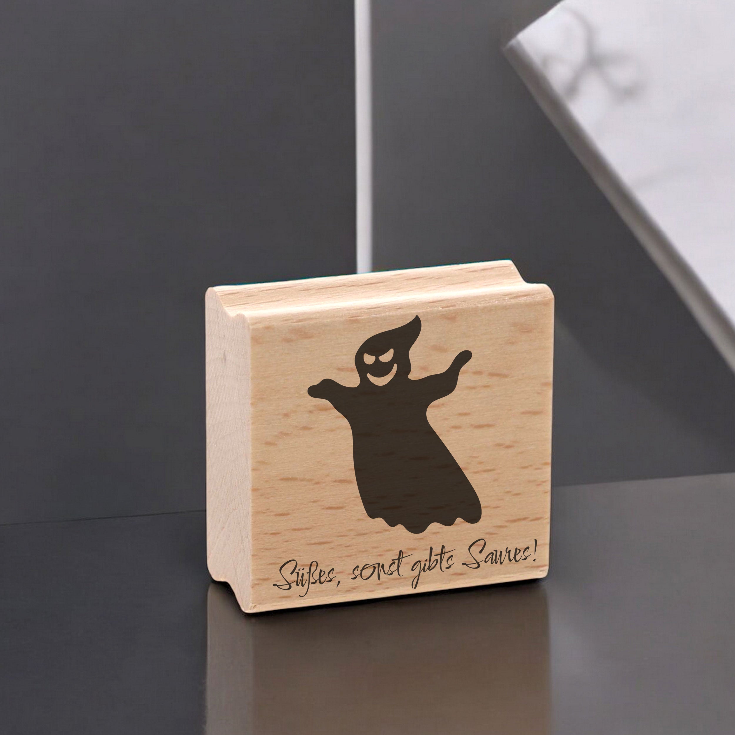 Personalisierbarer Motivstempel Halloween (60x60 mm) - kinder-druckerei.de