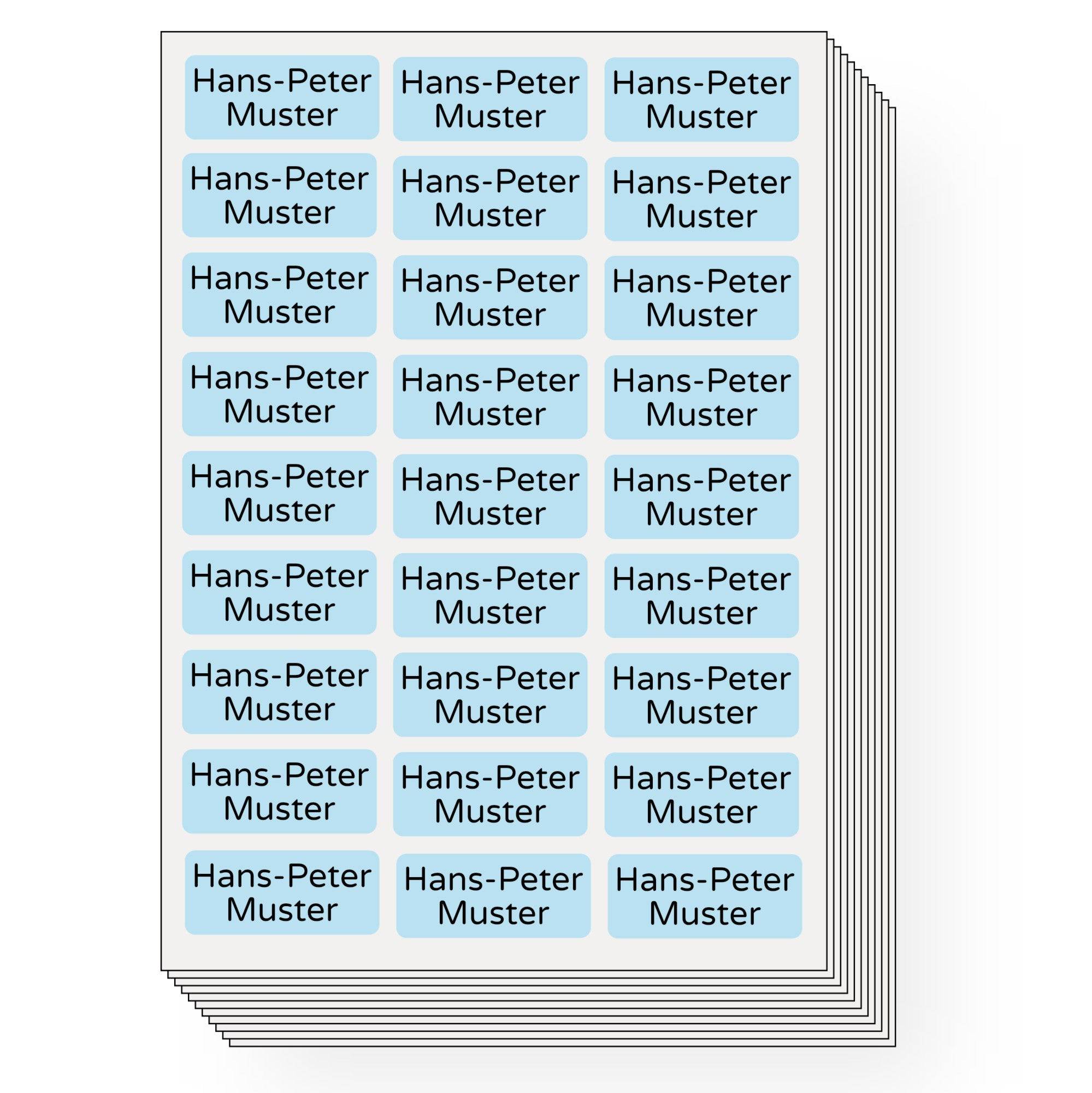 225 Stück Bügeletiketten für Senioren für Kennzeichung im Altenheim / Pflegeheim 30x13 mm - kinder-druckerei.de