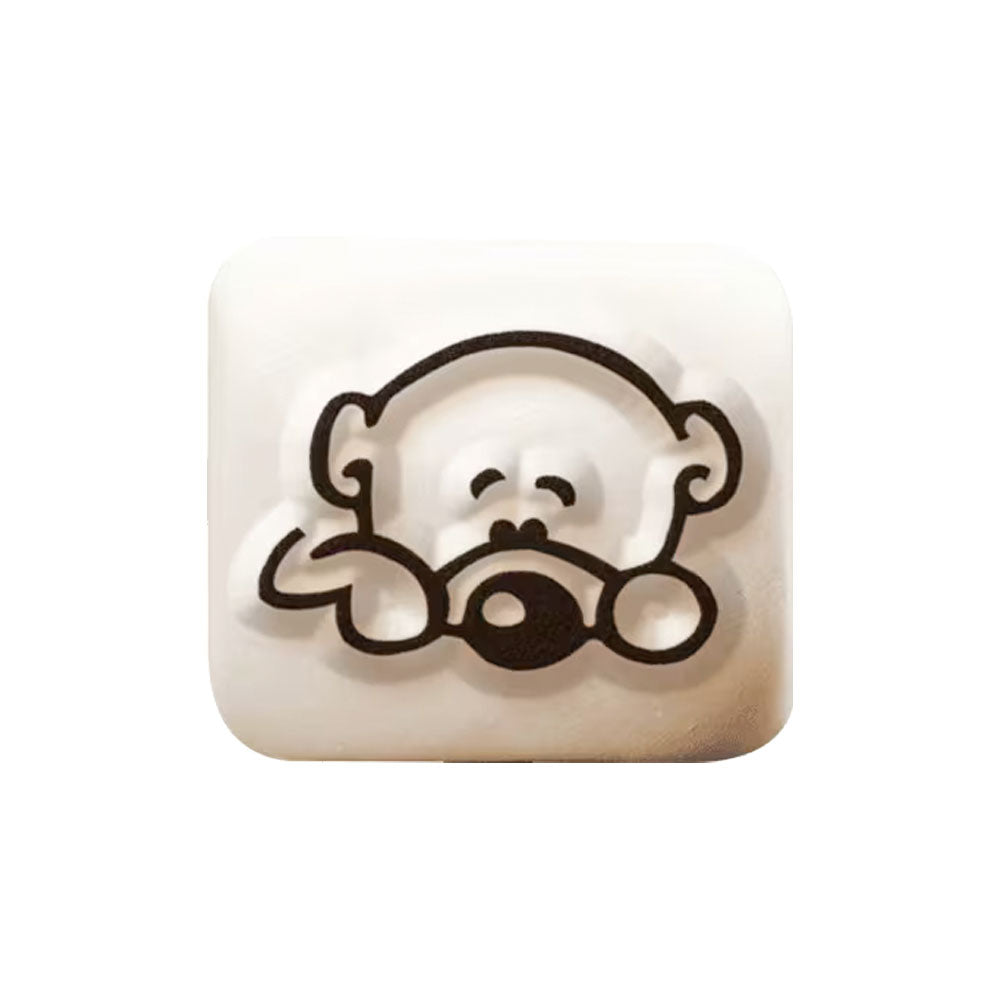 LaDot Stein - "Bär" (1,5 x 1,5 cm) - Temporärer Tattoo Stempel - kinder-druckerei.de