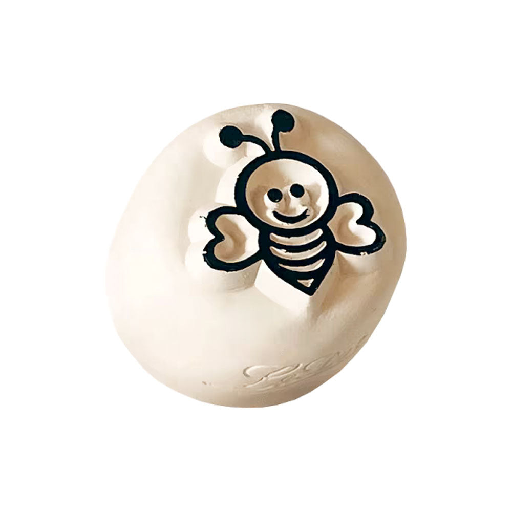 LaDot Stein - "Biene Kinder" (1,5 x 1,5 cm) - Temporärer Tattoo Stempel - kinder-druckerei.de