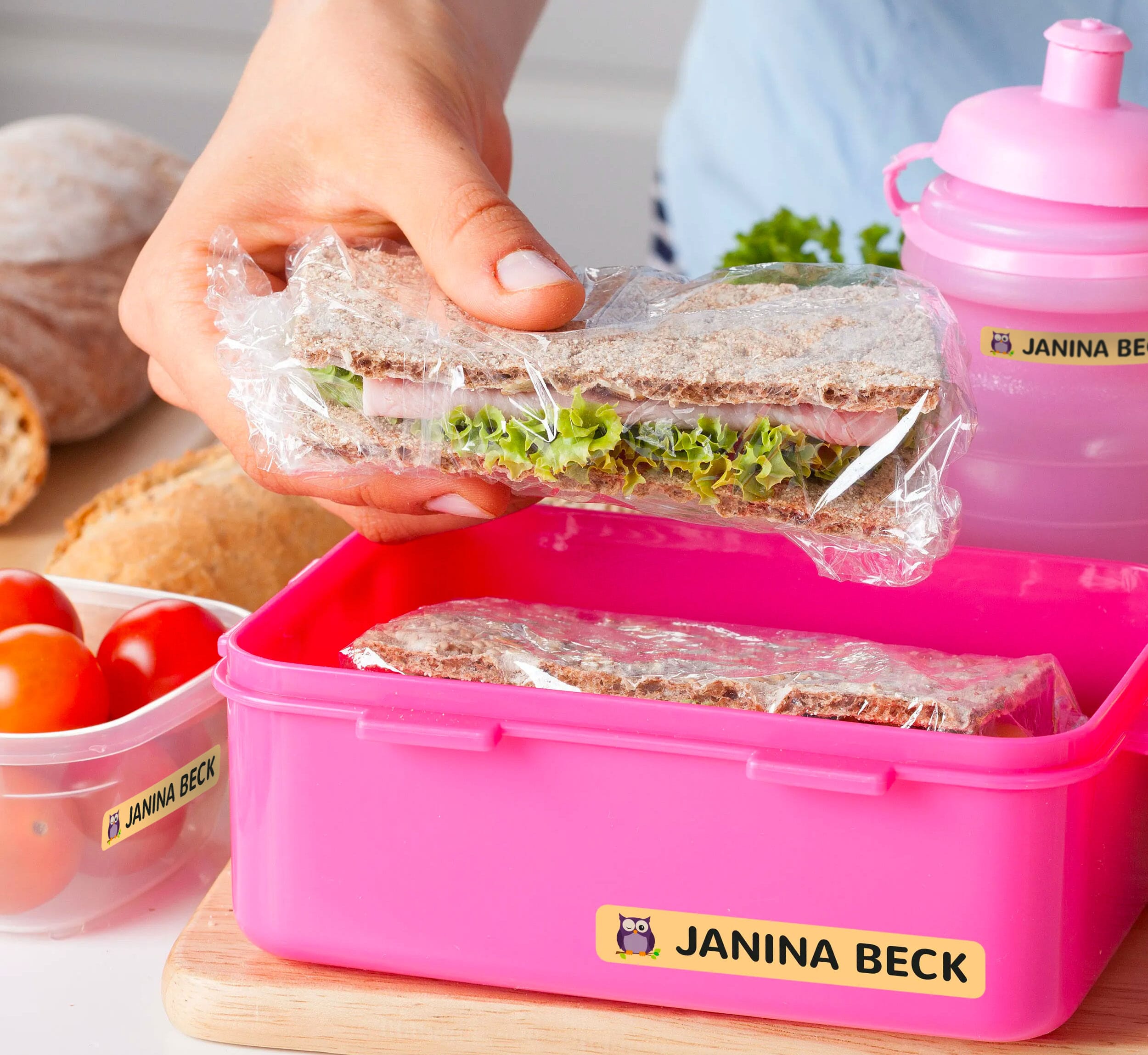 Namensaufkleber für Kinder Größe L (210 Aufkleber 60x9 mm) - kinder-druckerei.de