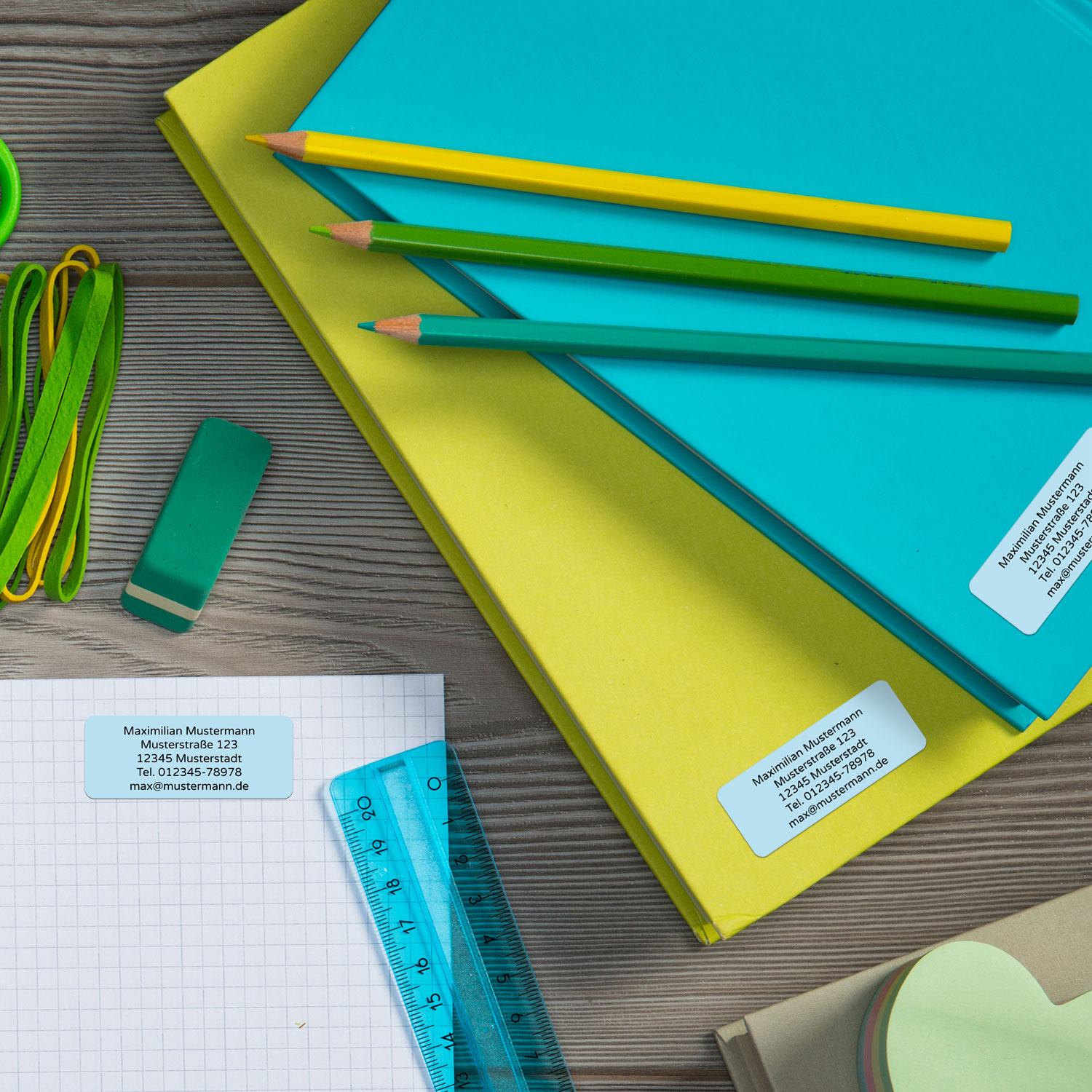 120 Stück Individuelle Adressaufkleber (50x20mm) - kinder-druckerei.de