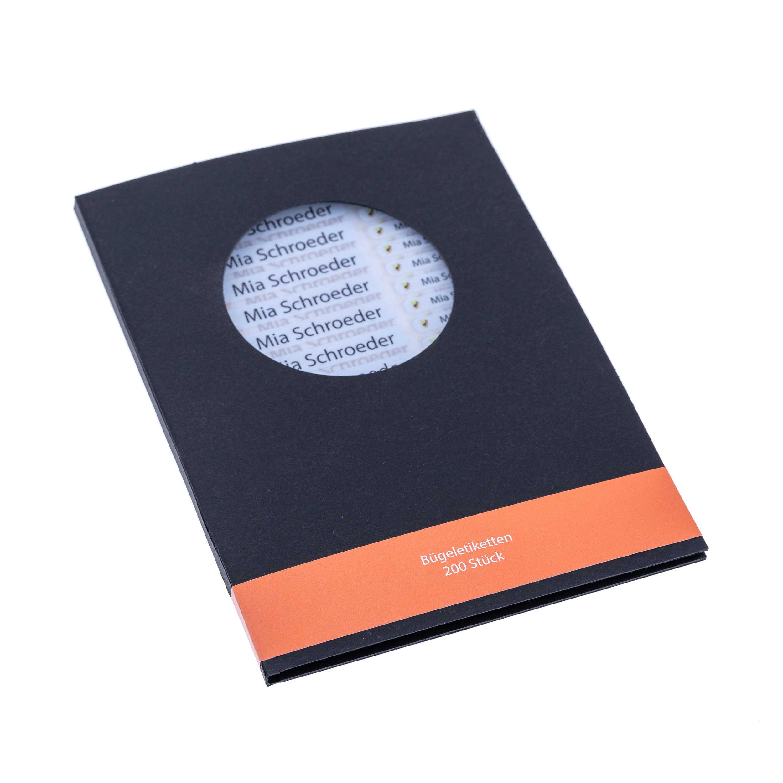 Bügeletiketten für Kinder mit verschiedenen Motiven (Set mit 200 Etiketten) - kinder-druckerei.de