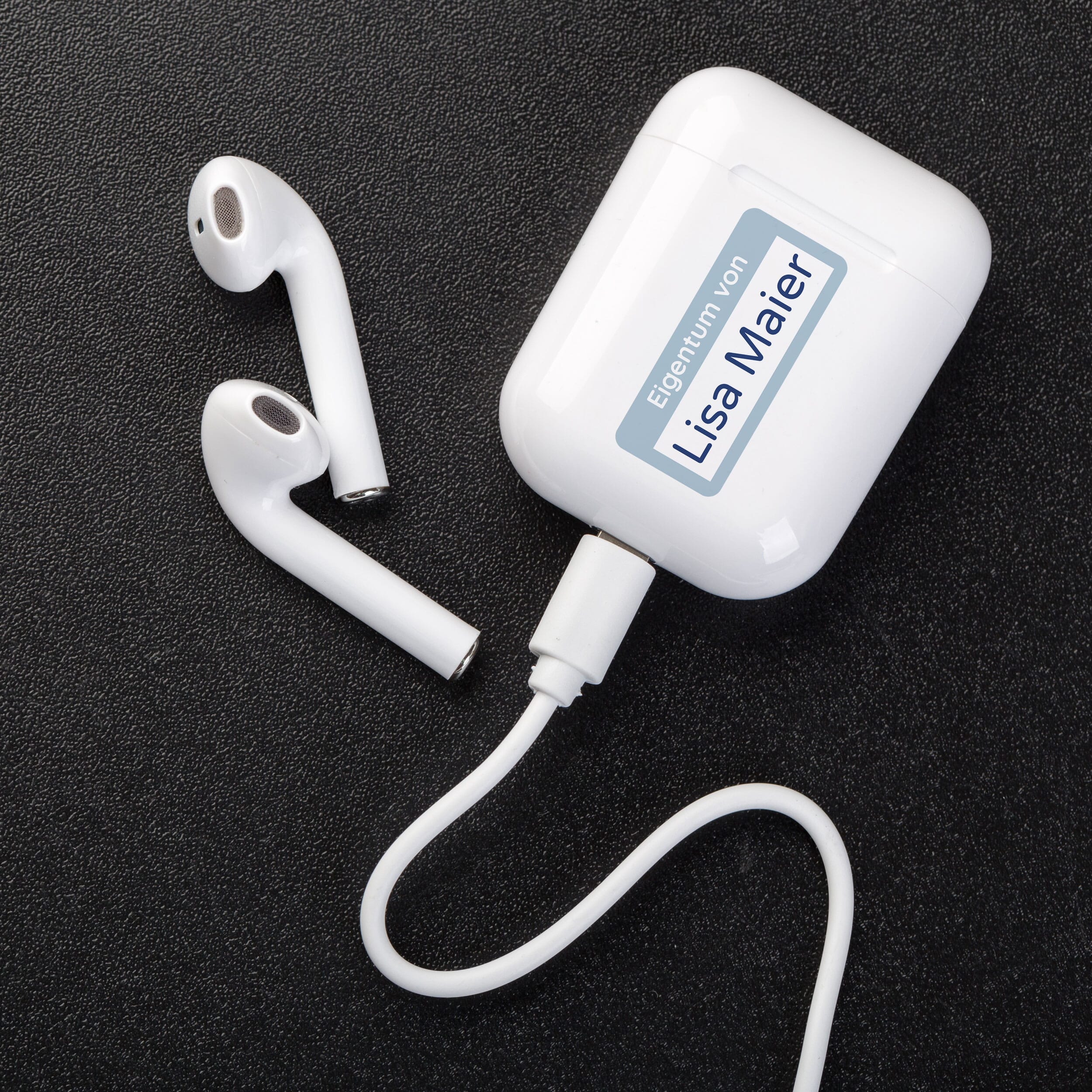 Personalisierte Eigentum-Aufkleber 30x13 mm - stark haftende Etiketten mit Namen / Firmenname - kinder-druckerei.de