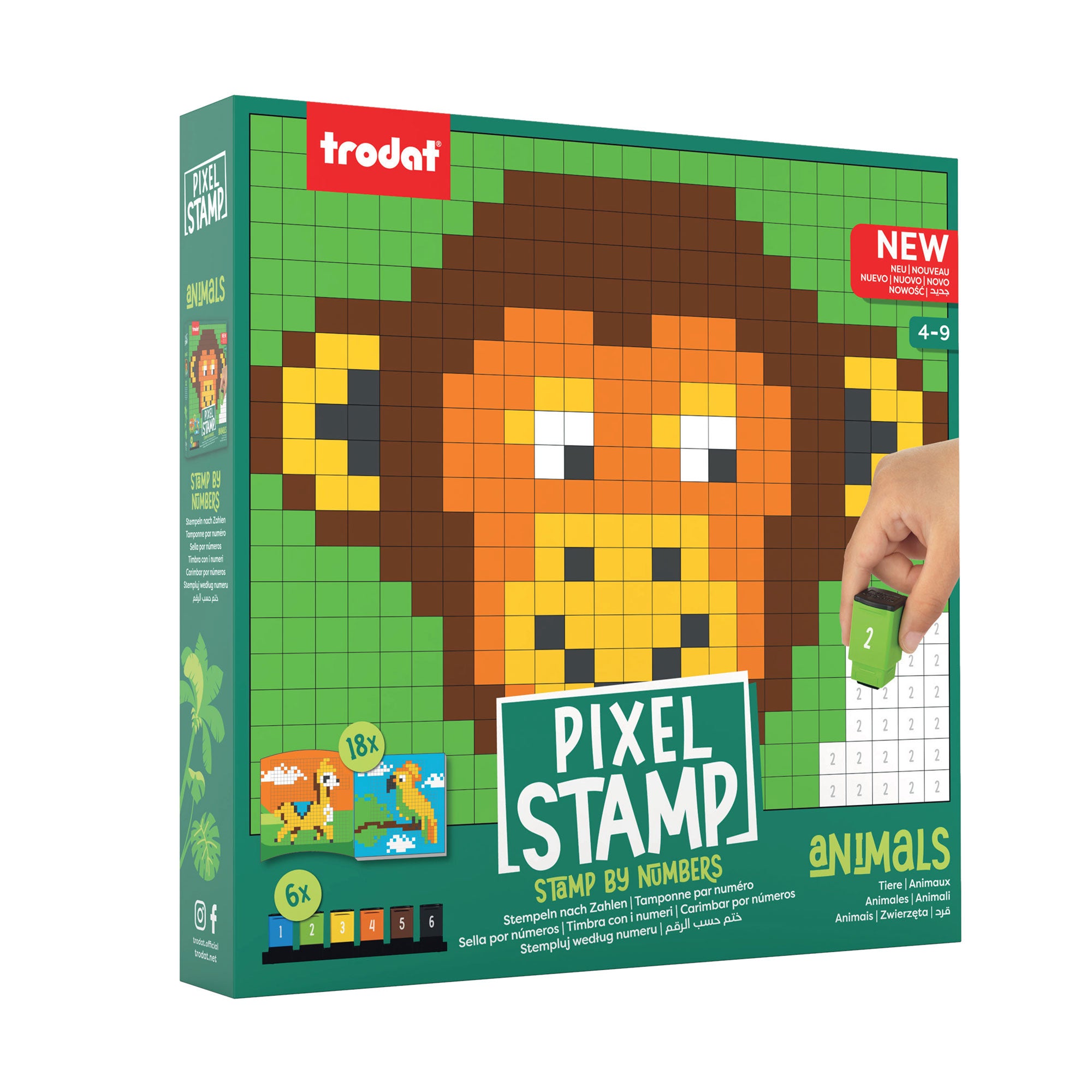 Trodat Pixel Stamps Set – Animaux