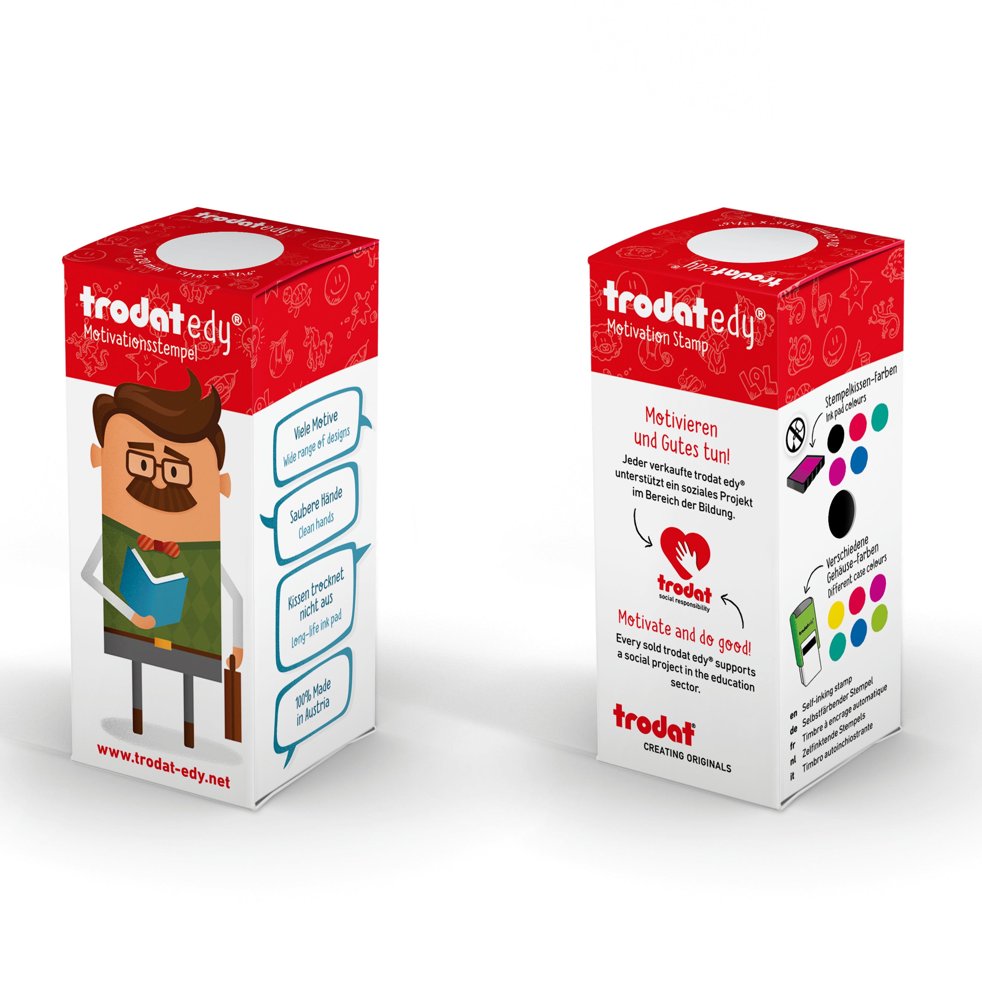 Trodat Edy Flex / Fix - Lehrerstempel mit Motiven & Text - kinder-druckerei.de