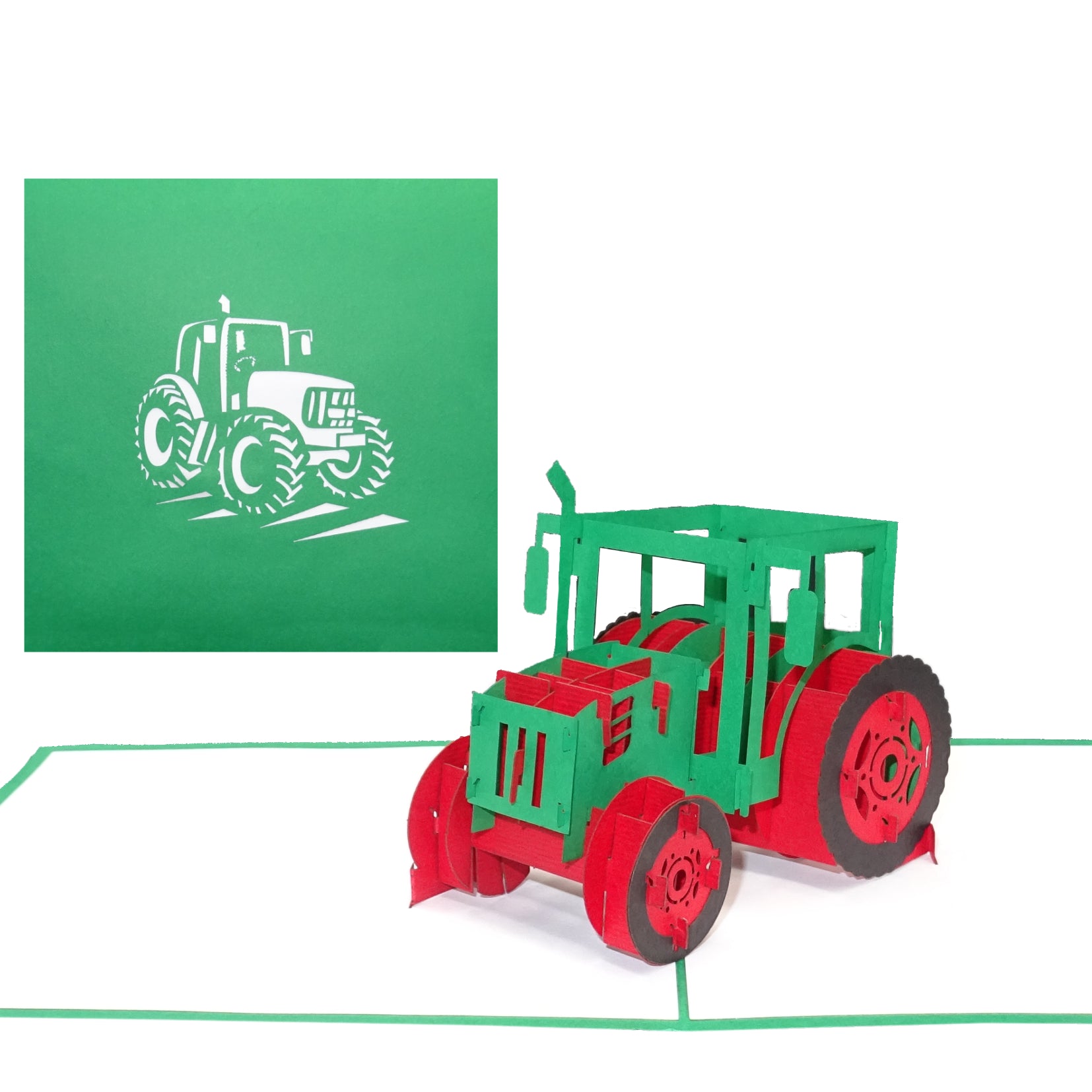 Colognecards Carte Pop-Up Tracteur