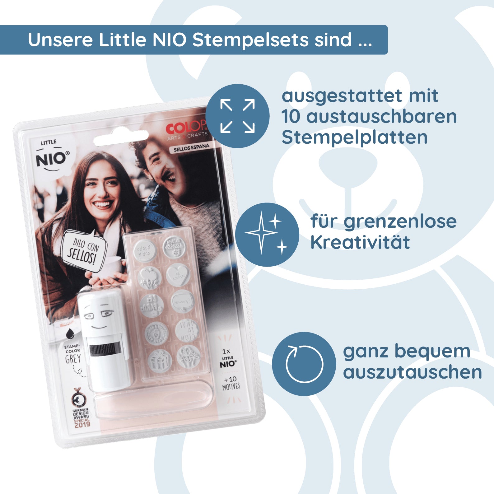 Little NIO Spanisch Stempelset - kinder-druckerei.de