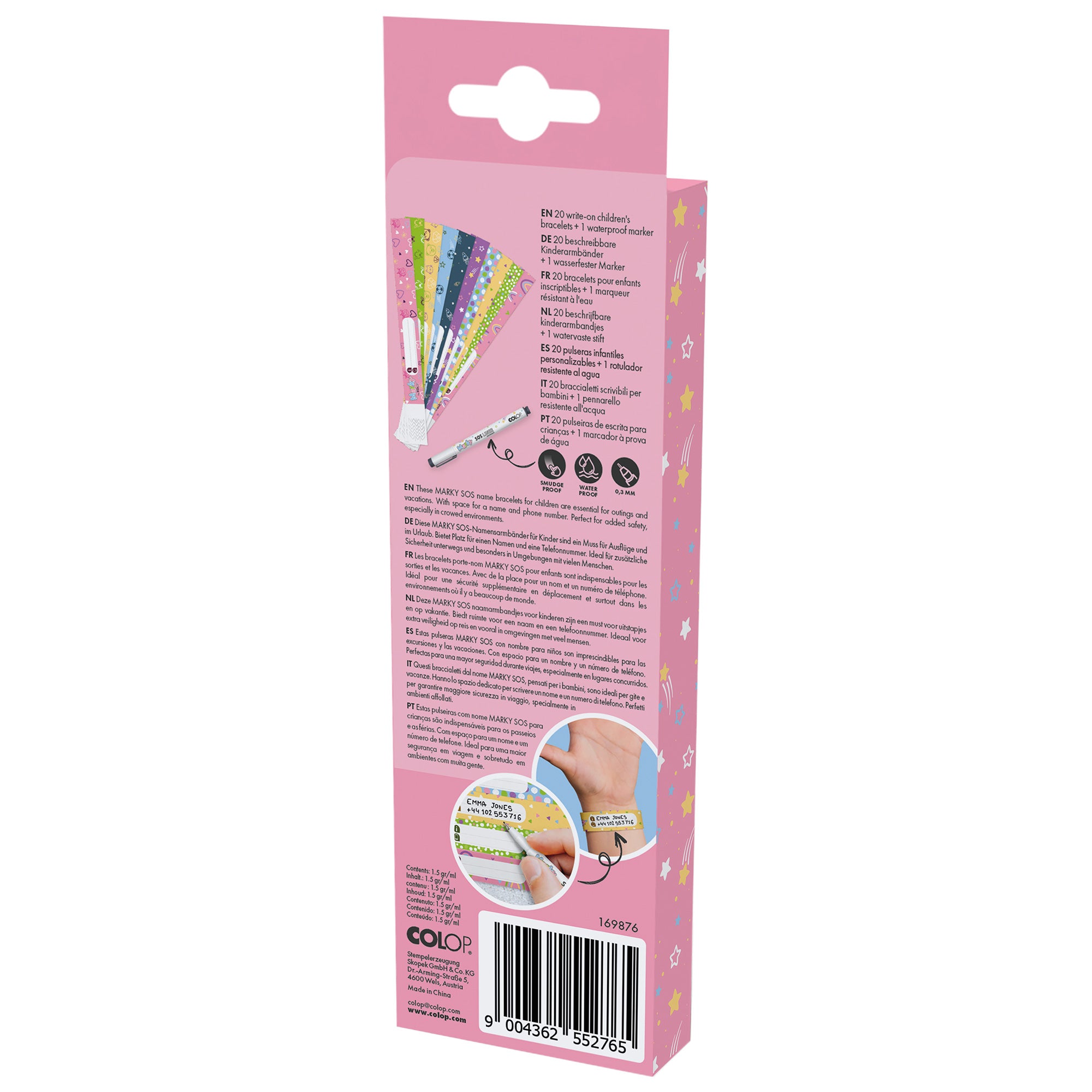 Colop Marky SOS Armbänder (20 Stück) - kinder-druckerei.de