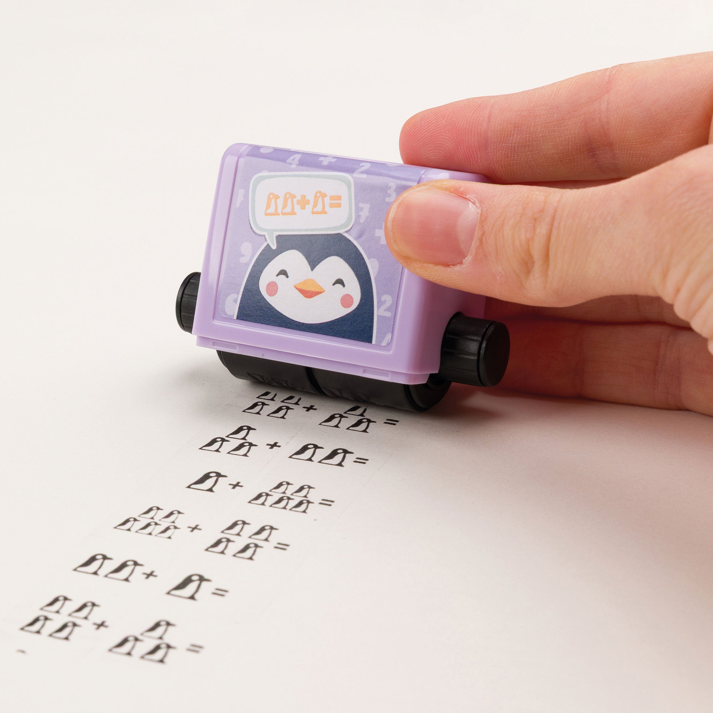 Trodat Little Dots Rechenrally™ Rollstempel Plus Rechnen mit Symbolen - kinder-druckerei.de