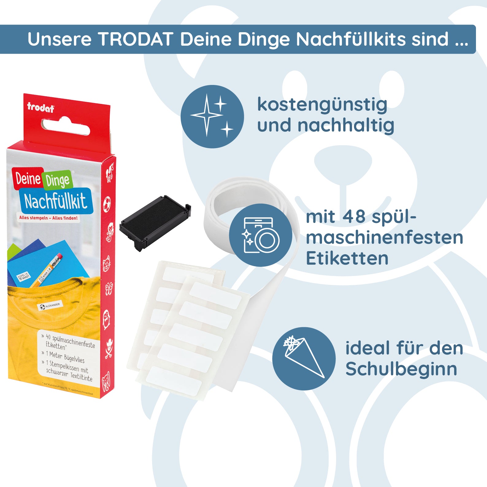 Trodat Deine Dinge Stempel Nachfüllkit - kinder-druckerei.de