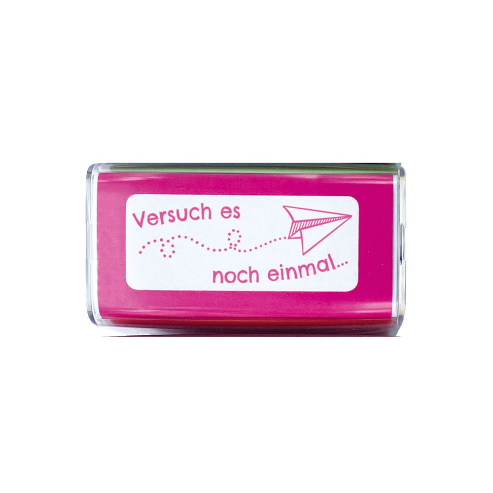 NIO School Lehrerstempel - Versuch es noch einmal